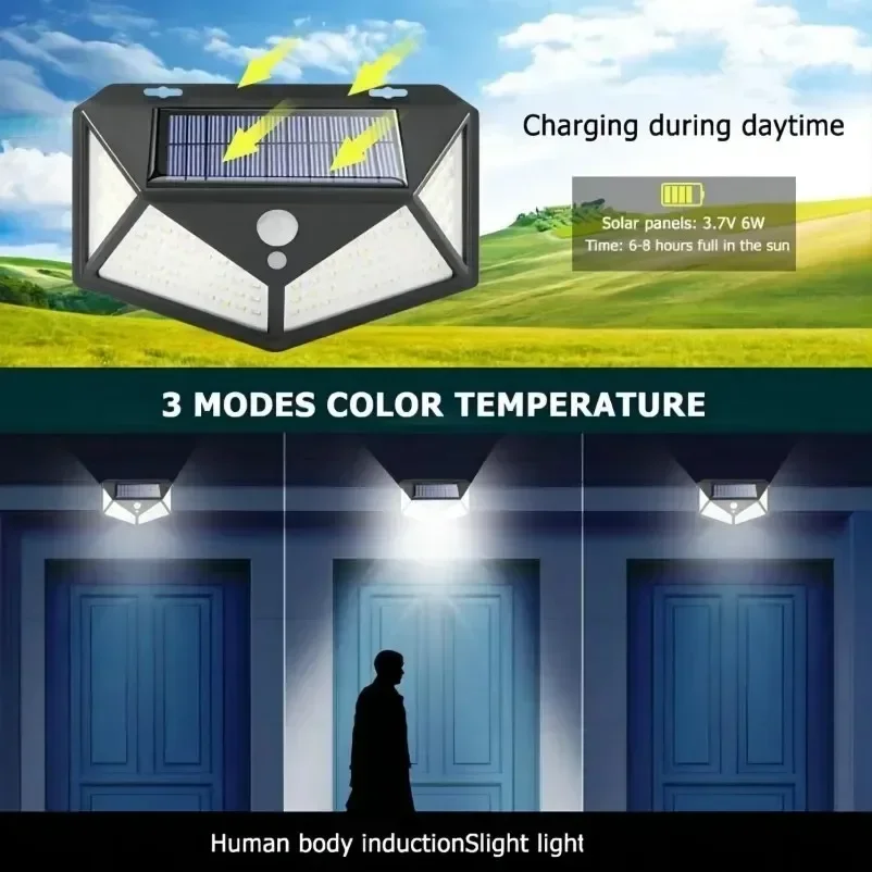 Multifunctional Solar LED Lamp | Outdoor Garden Light