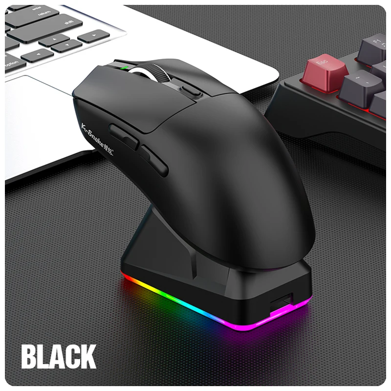 K-Sanke X11 Wireless Gaming Mouse | Bluetooth, 3 Modes, Lightweight, Magnetic Charging, E-Sports PC & Laptop