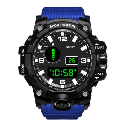 Fashion Men’s Sports Watch | Large Dial, Multifunctional, Waterproof & Luminous Military Style