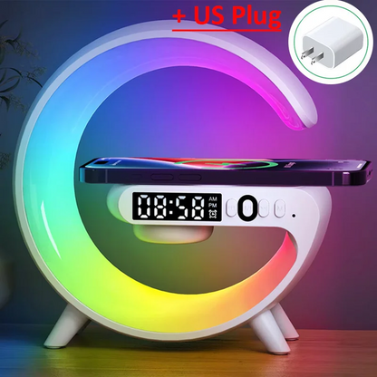 Multifunction Wireless Charger Pad | Stand, Speaker, TF Card, RGB Night Light for iPhone & Android