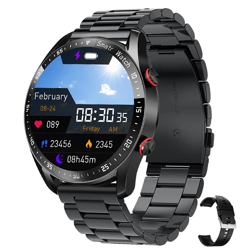 ECG+PPG Smart Watch | Bluetooth Call, Blood Pressure & Fitness Sports Waterproof for Men