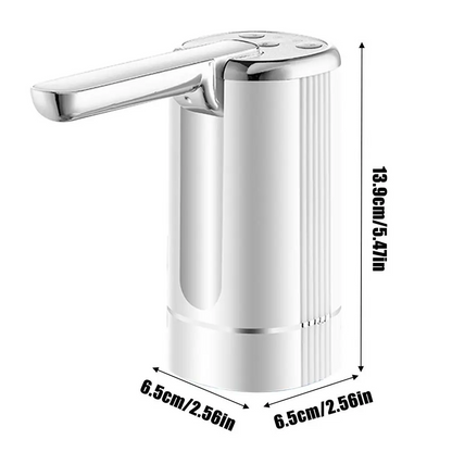 Rechargeable Water Pump | Foldable Electric Dispenser for Bottled Water (Available in White and Black Color)