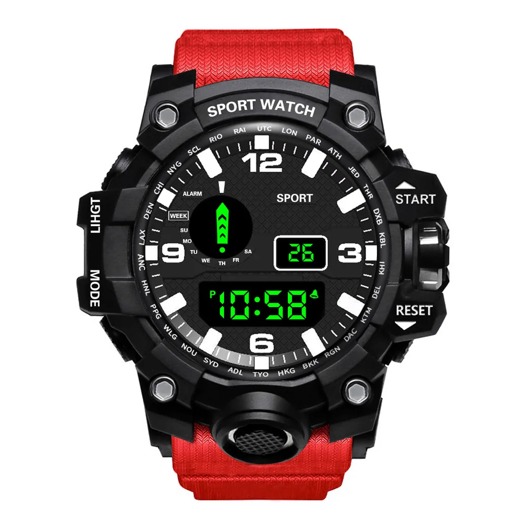 Fashion Men’s Sports Watch | Large Dial, Multifunctional, Waterproof & Luminous Military Style