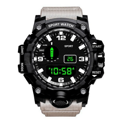 Fashion Men’s Sports Watch | Large Dial, Multifunctional, Waterproof & Luminous Military Style