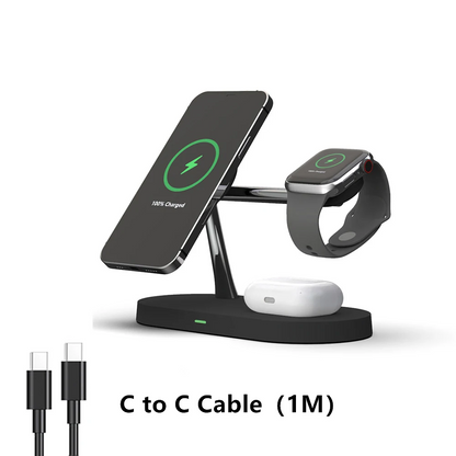3-in-1 Wireless Charger Stand for iPhone, Watch & AirPods