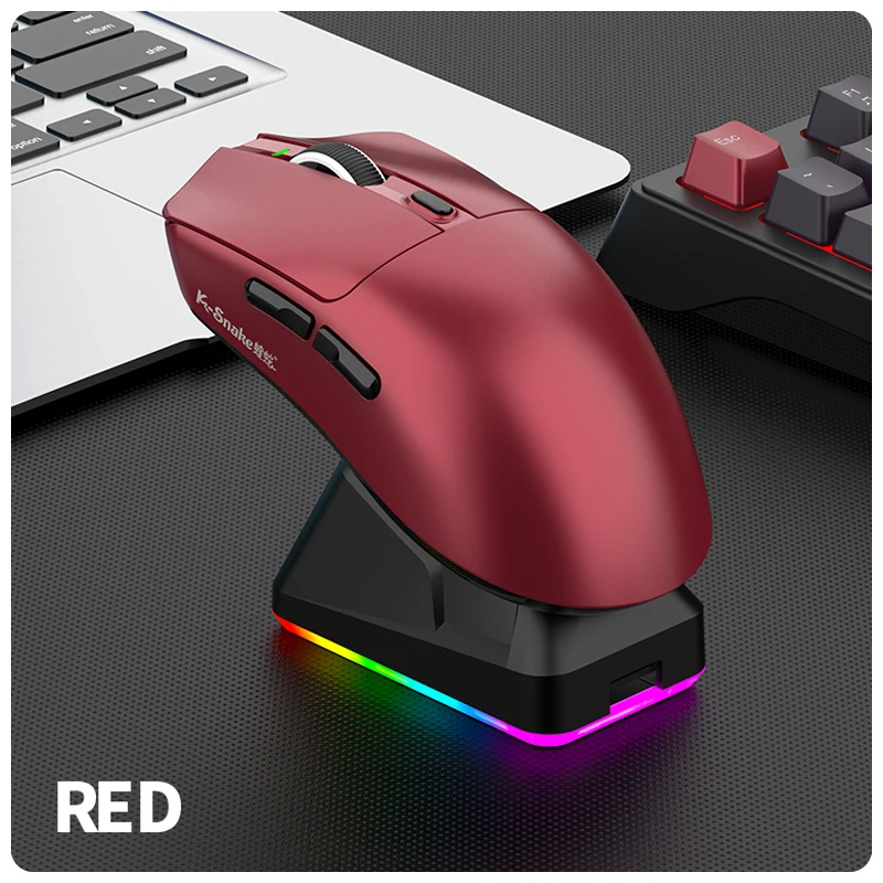K-Sanke X11 Wireless Gaming Mouse | Bluetooth, 3 Modes, Lightweight, Magnetic Charging, E-Sports PC & Laptop