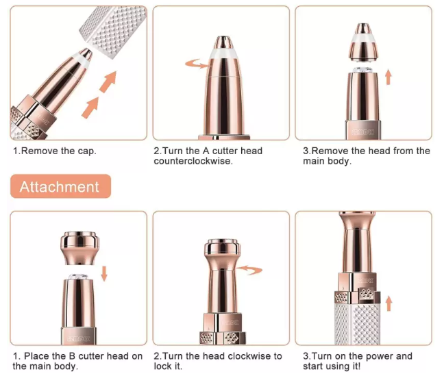 2-in-1 Electric Hair Remover