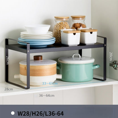 Home Fashion Retractable Kitchen Supplies Rack