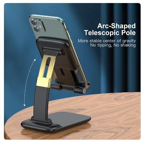 Adjustable Desk Phone & Tablet Holder Stand